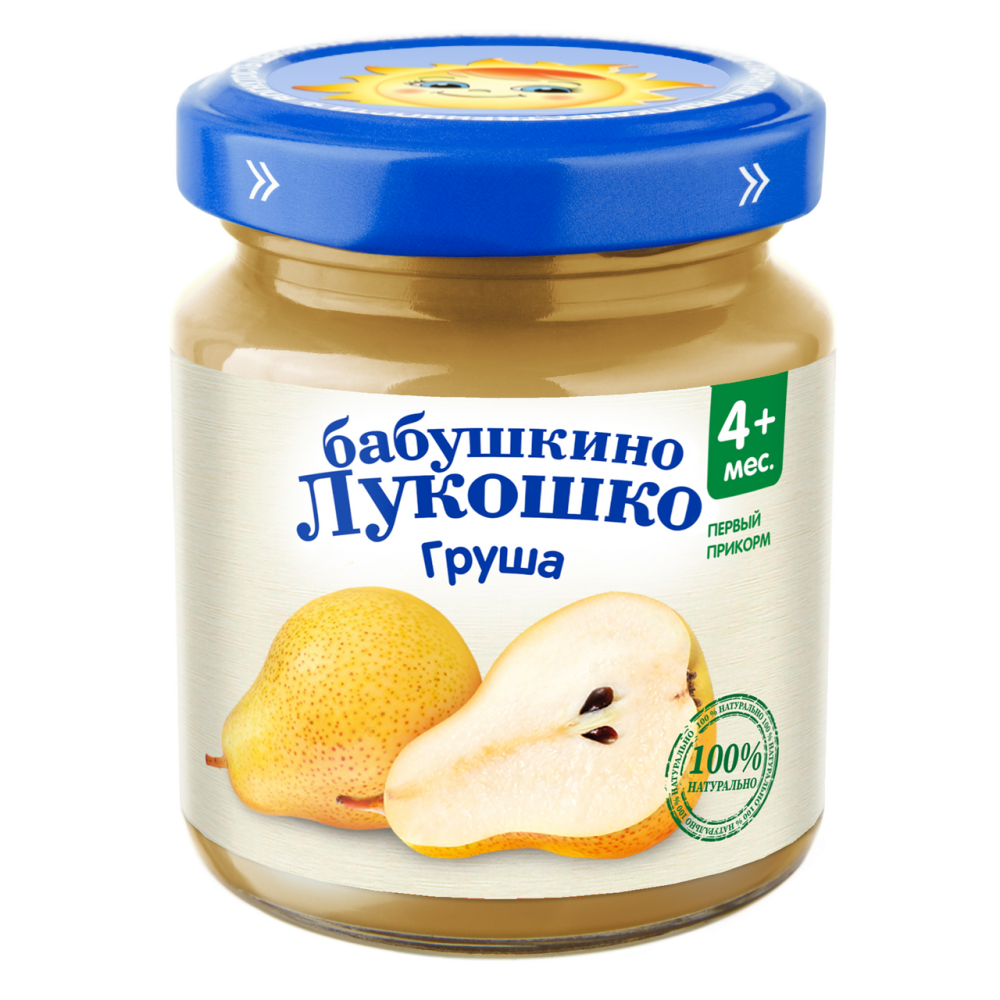 Пюре Бабушкино Лукошко груша, 100г