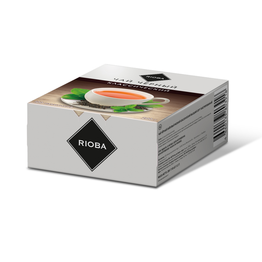 RIOBA Чай черный классический (2г x 100шт), 200г