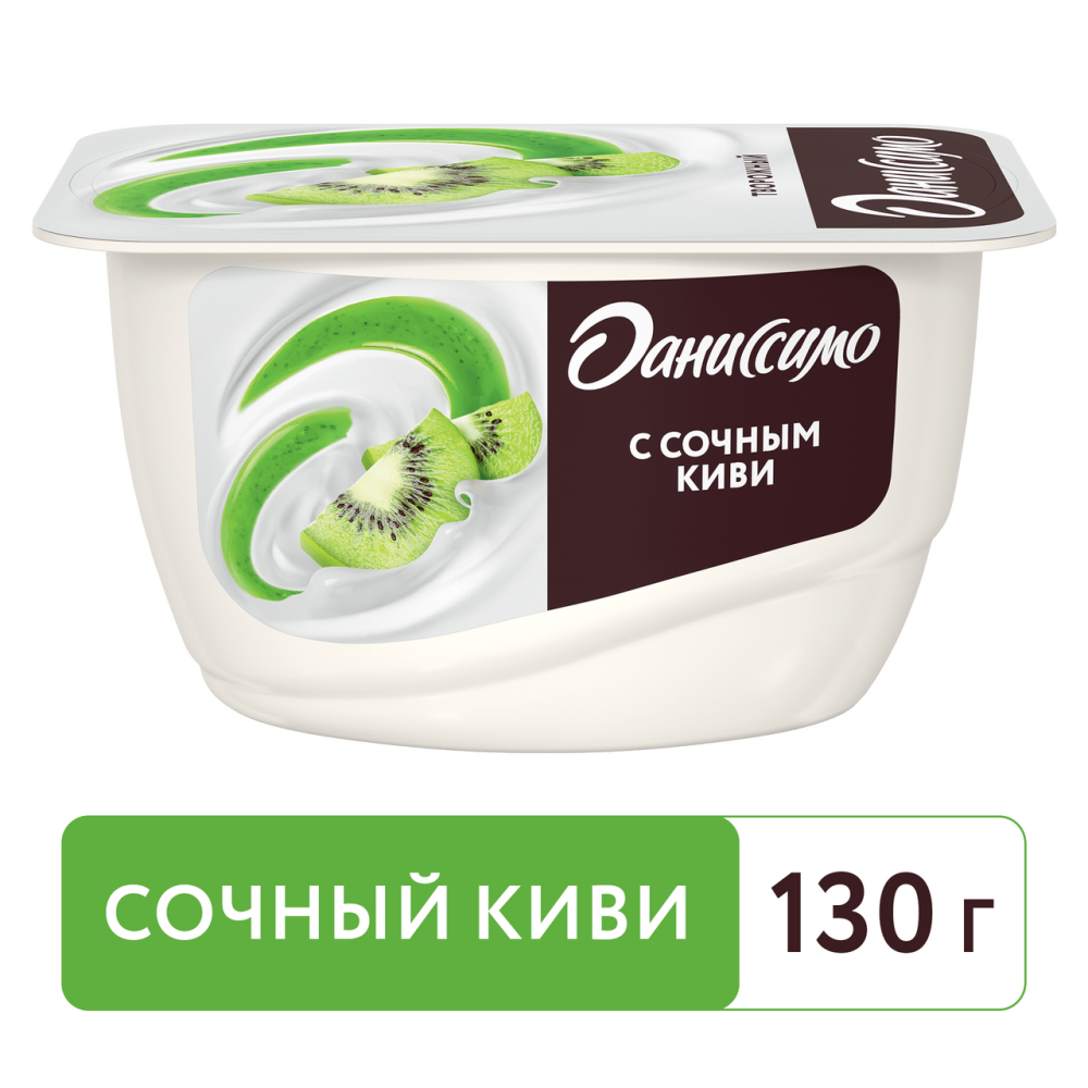 Продукт творожный Даниссимо с киви 5,5%, 130г