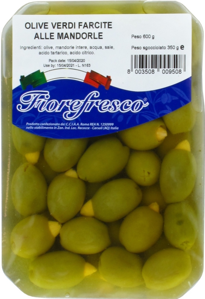 Оливки Fiorefresco фаршированные миндалем