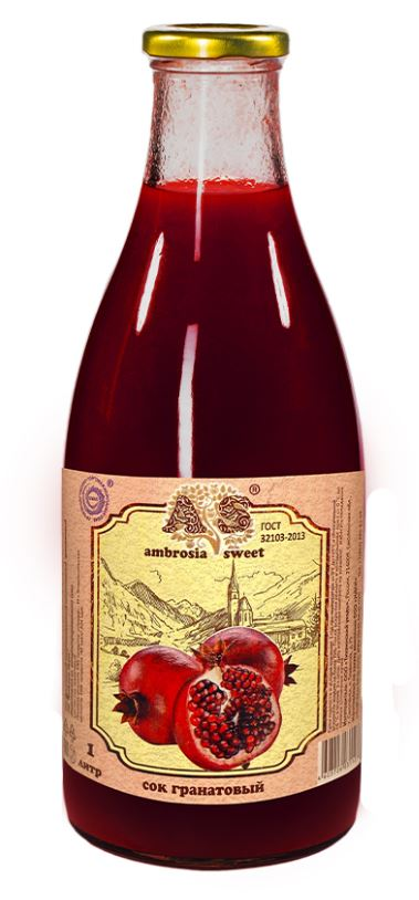 1Л СОК AMBROSIA SWEET ГРАНАТ