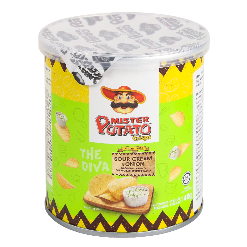 Чипсы Mr Potato Сметана-лук, 40г