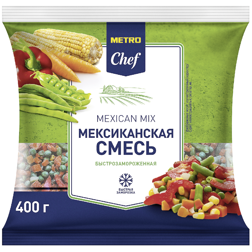Смесь Metro Chef овощная Мексиканская замороженная 400 г