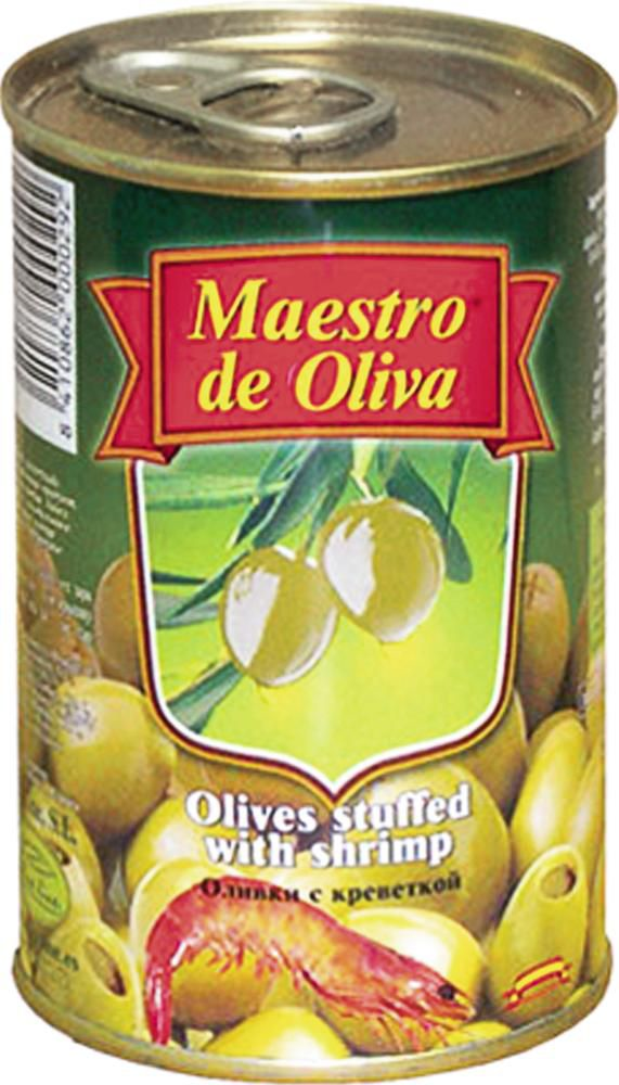 Оливки Maestro de Oliva с креветками 300г