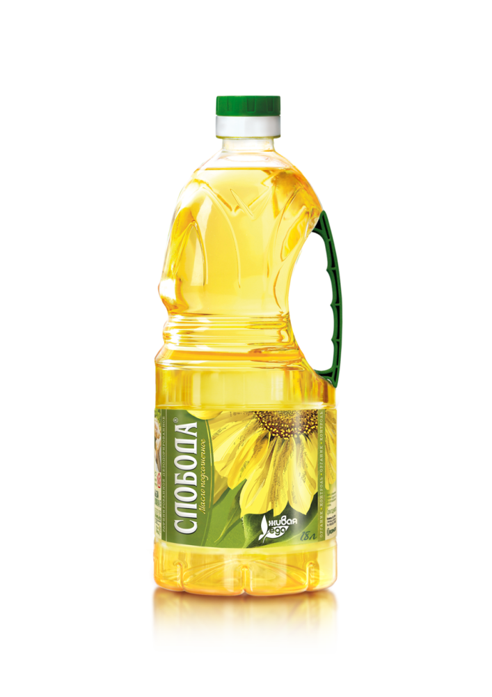 Масло Слобода подсолнечное рафинированное дезодорированное 1,8л