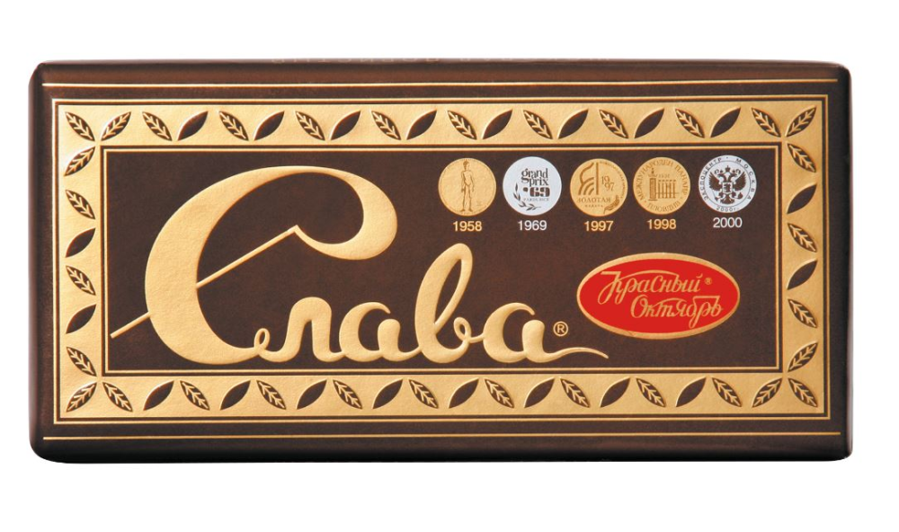 Шоколад Красный Октябрь Слава темный пористый, 75г