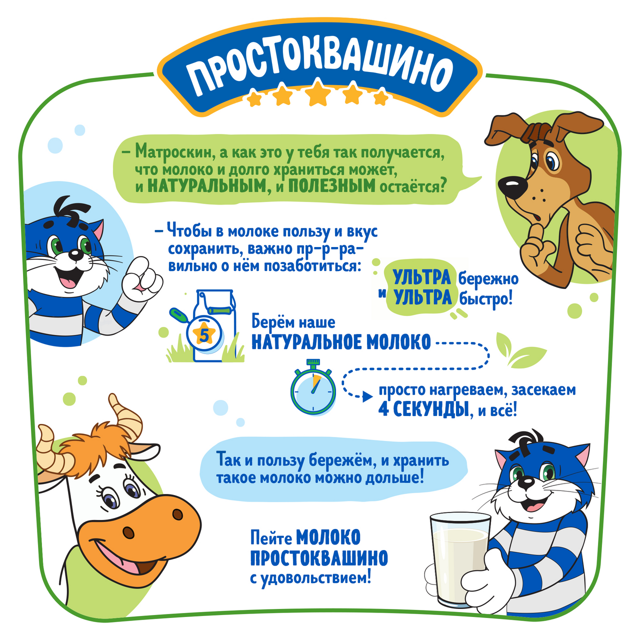 Молоко Простоквашино ультрапастеризованное 3,2%, 950мл