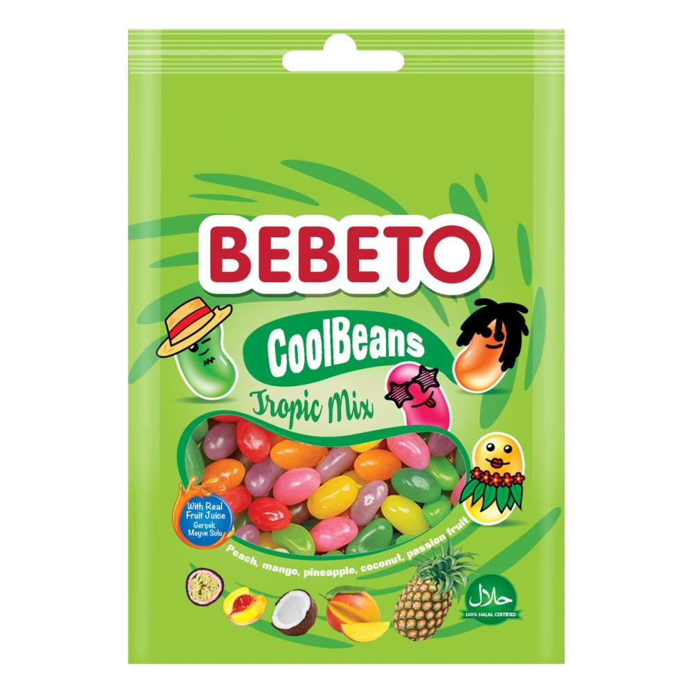 Мармелад жевательный Bebeto Coolbeans Tropic Mix, 60г