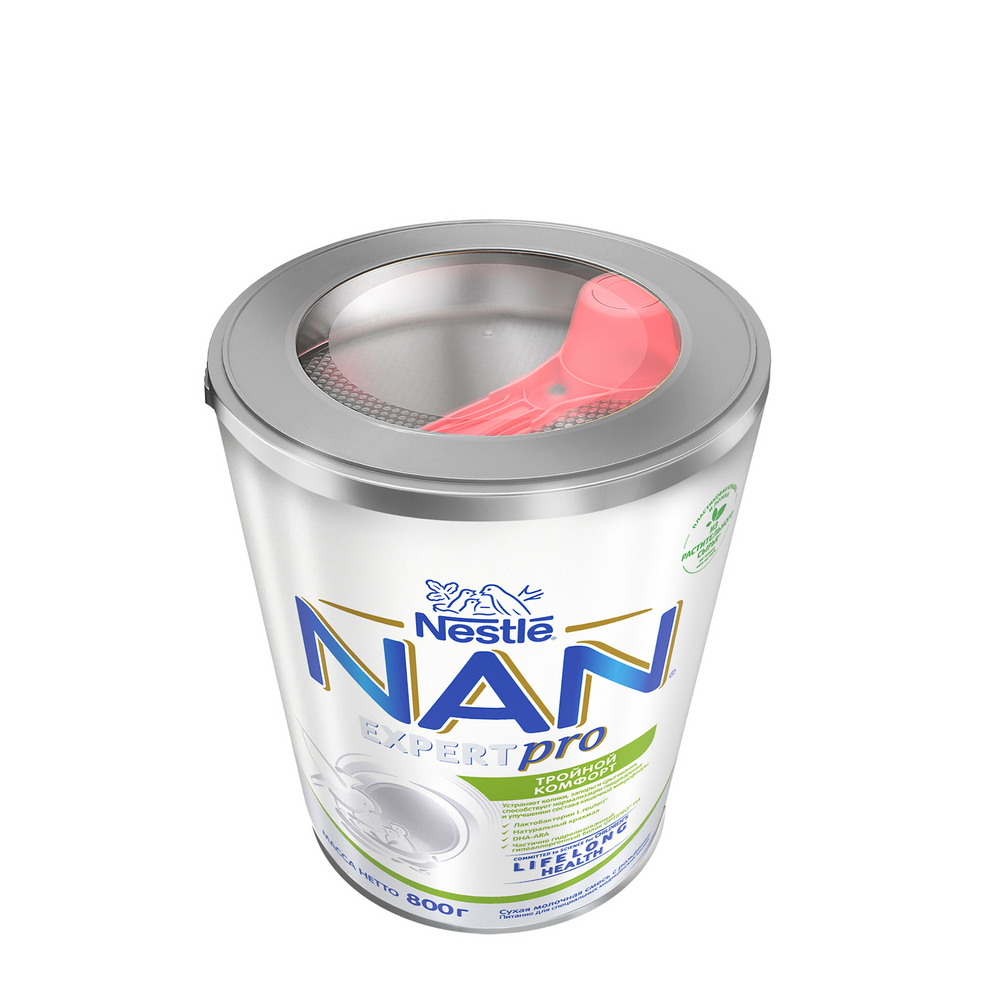 Смесь молочная сухая NAN Nestle Тройной комфорт с 0 месяцев 800 г