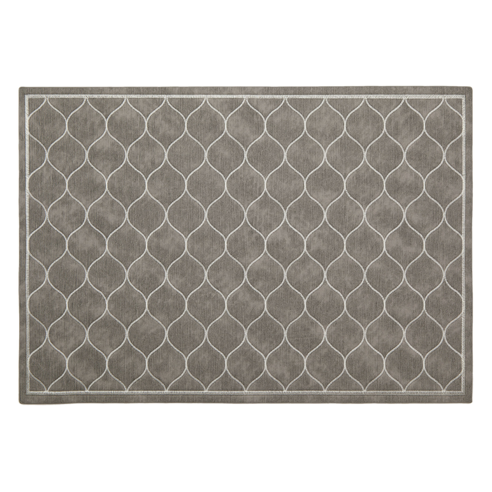 Салфетка Remiling Household Royal серый с вышивкой, 43 x 30см