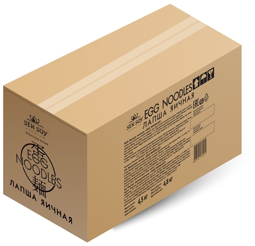 Лапша Sen Soy яичная Egg Noodles, 4.5кг