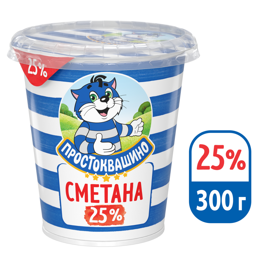 Сметана Простоквашино 25% 300г. Сметана Простоквашино 15% 300г. Сметана Простоквашино 25% БЗМЖ 315 Г. Сметана Простоквашино 20% 300г.