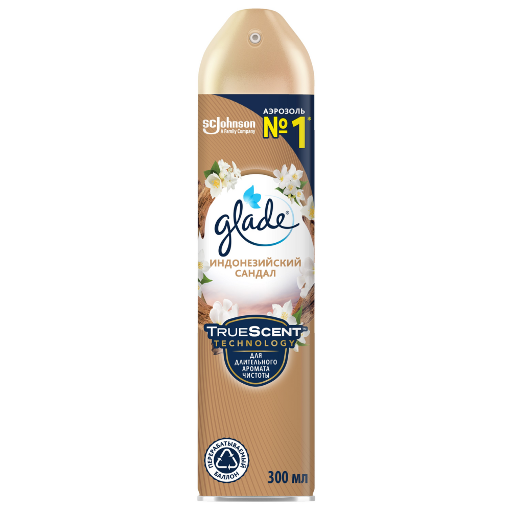 Освежитель воздуха Glade Индонезийский сандал 5 в 1 300 мл