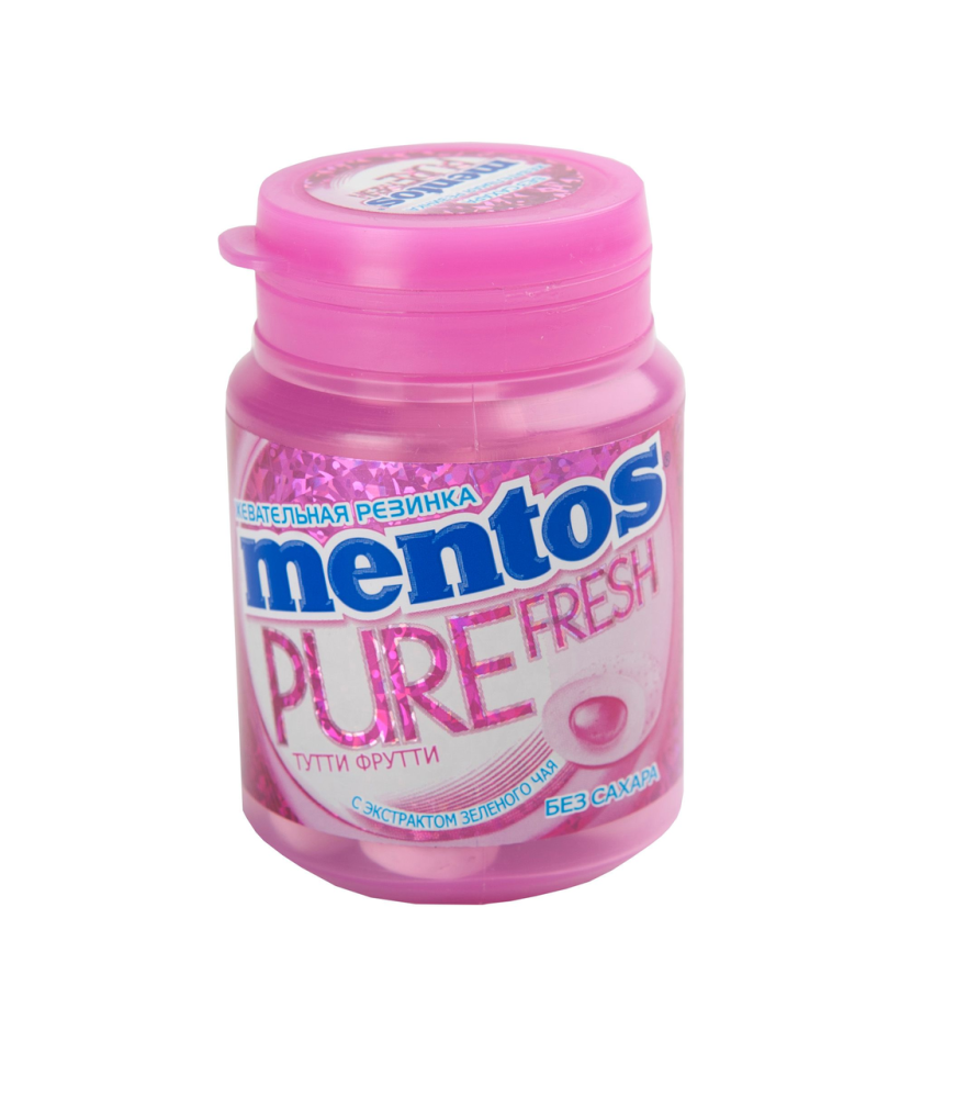 Жевательная резинка Mentos Pure fresh Тутти-Фрутти, без сахара 54г