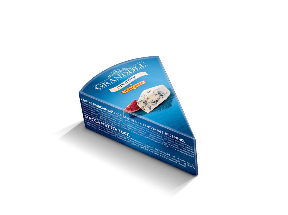 Сыр мягкий GrandBlu с голубой плесенью сливочный 100 г