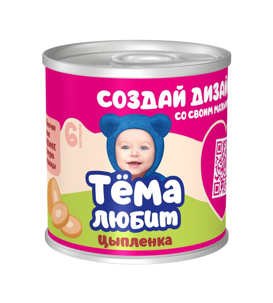 Пюре Тема цыпленок, 90г