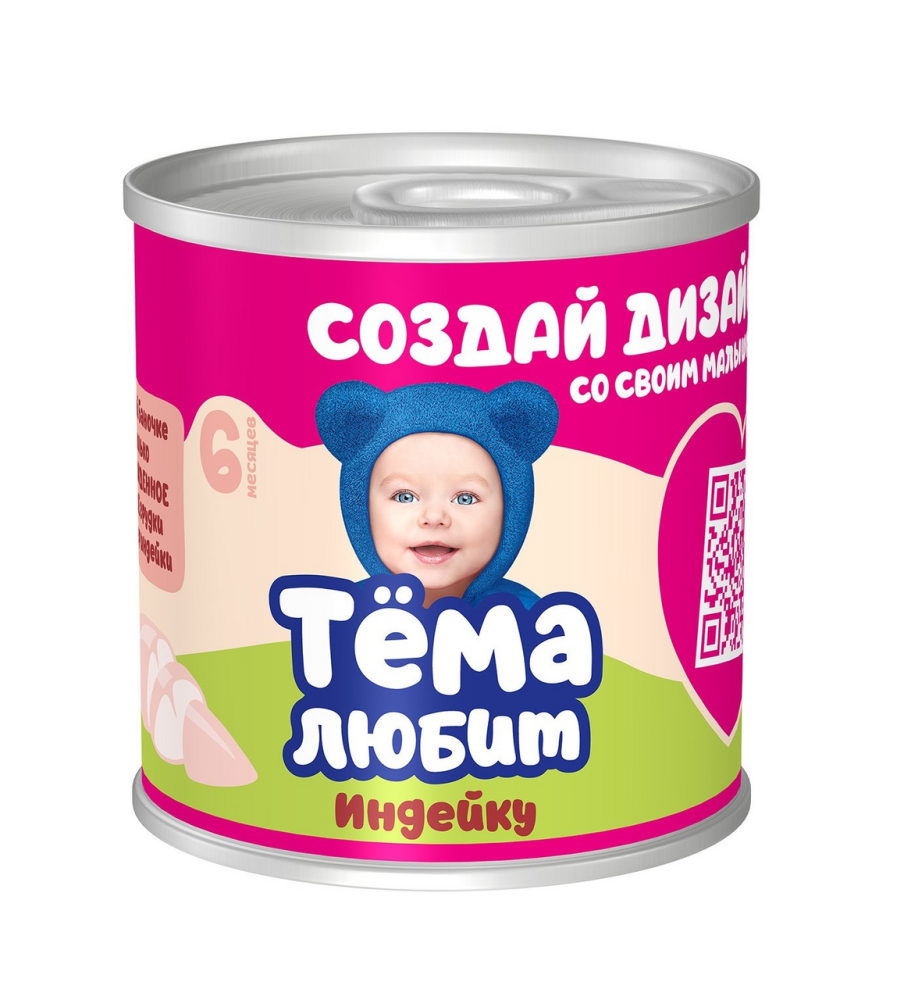 Пюре Тема индейка, 90г