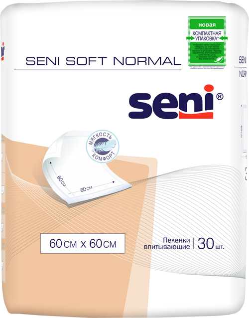 Пеленки Seni Soft Normal одноразовые гигиенические 60 x 60 см