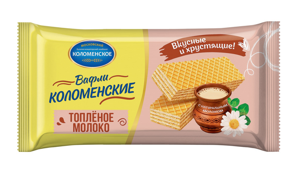 Вафли Коломенские топлёное молоко200г