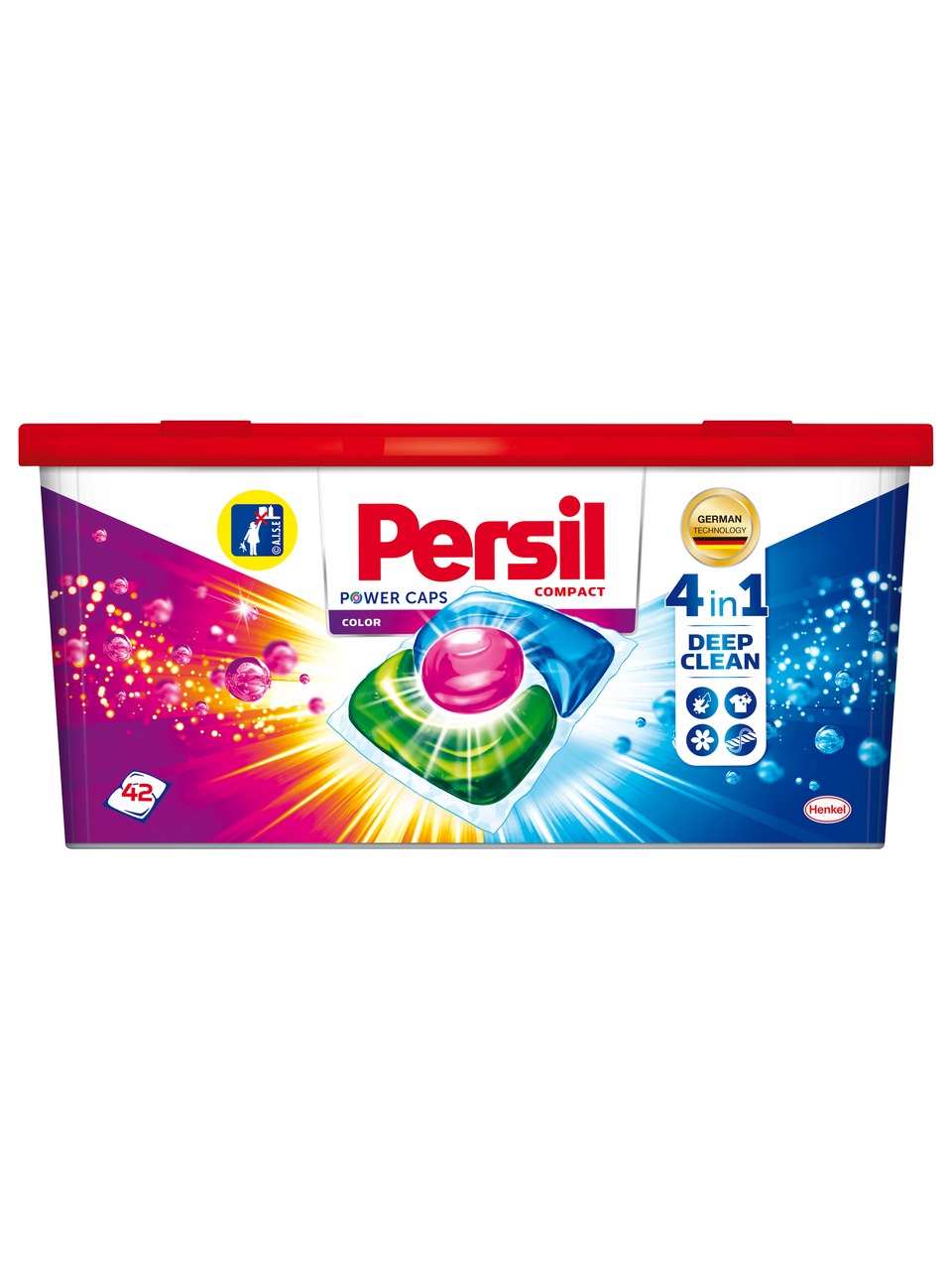 Капсулы для стирки Persil Power Caps Color 4 в 1 для цветного белья 42 шт