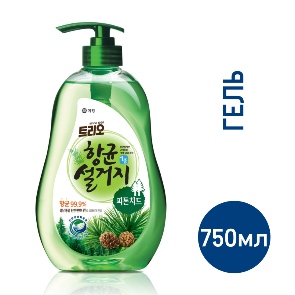 Средство Trio для мытья посуды фитонциды, 750мл