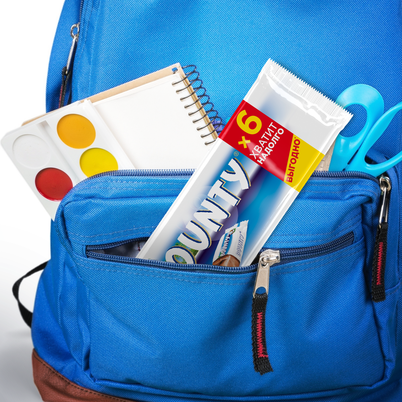 Шоколадный батончик Bounty молочный с кокосом 27,5 x 7 шт