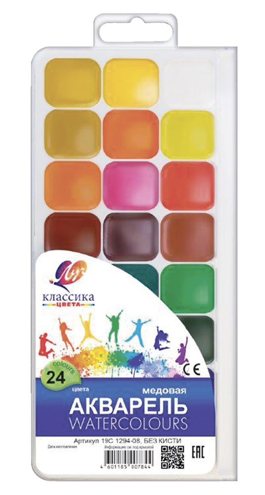 Акварель медовая Луч Классика без кисти 24 цвета