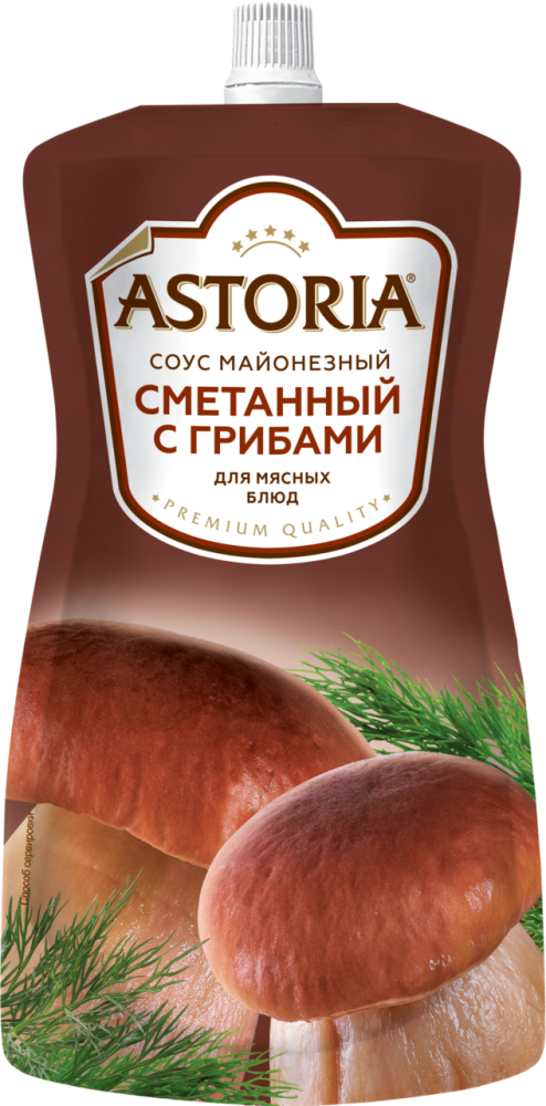 Соус майонезный Astoria Сметанный с грибами 42% 233 г