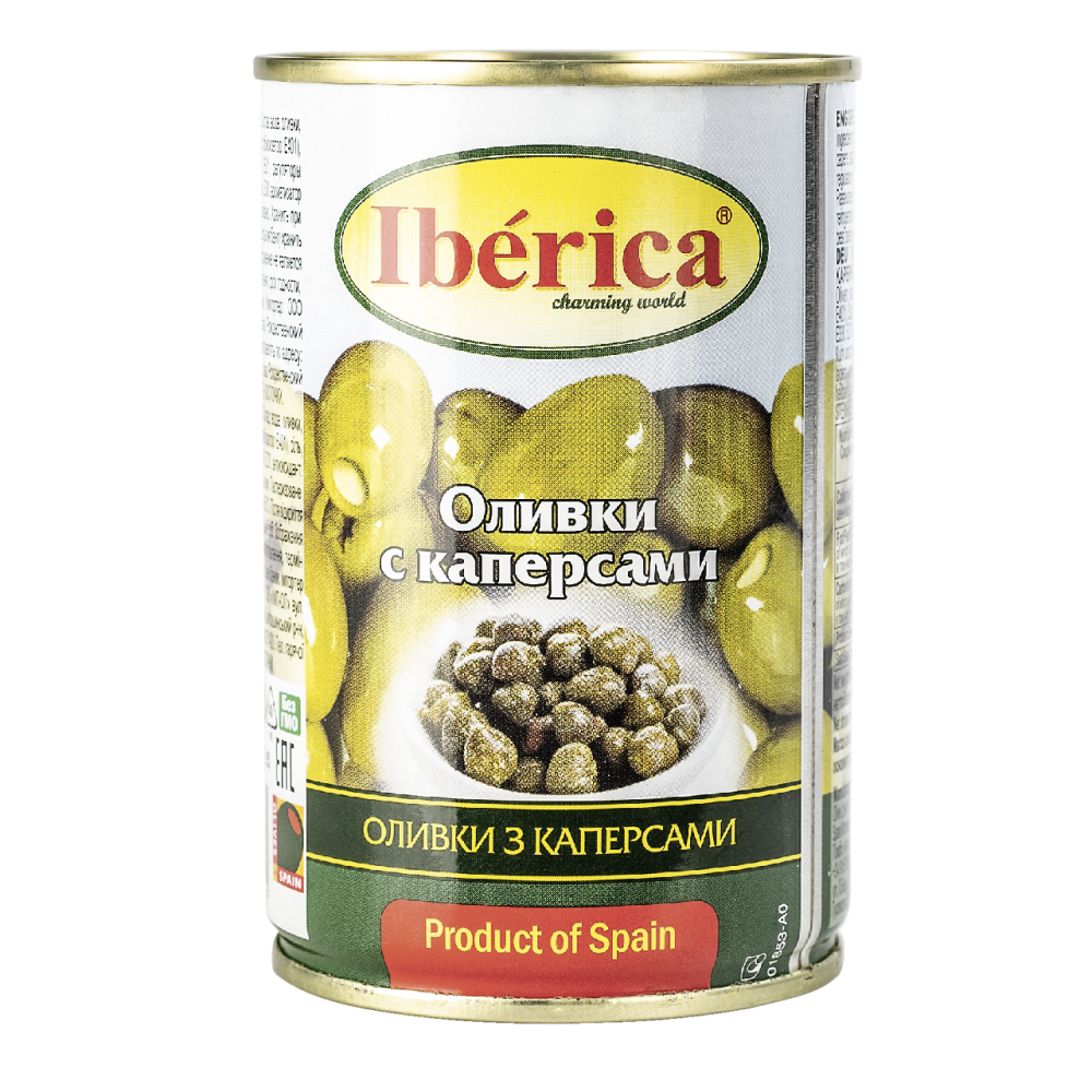 Оливки Iberica с каперсами 300 г