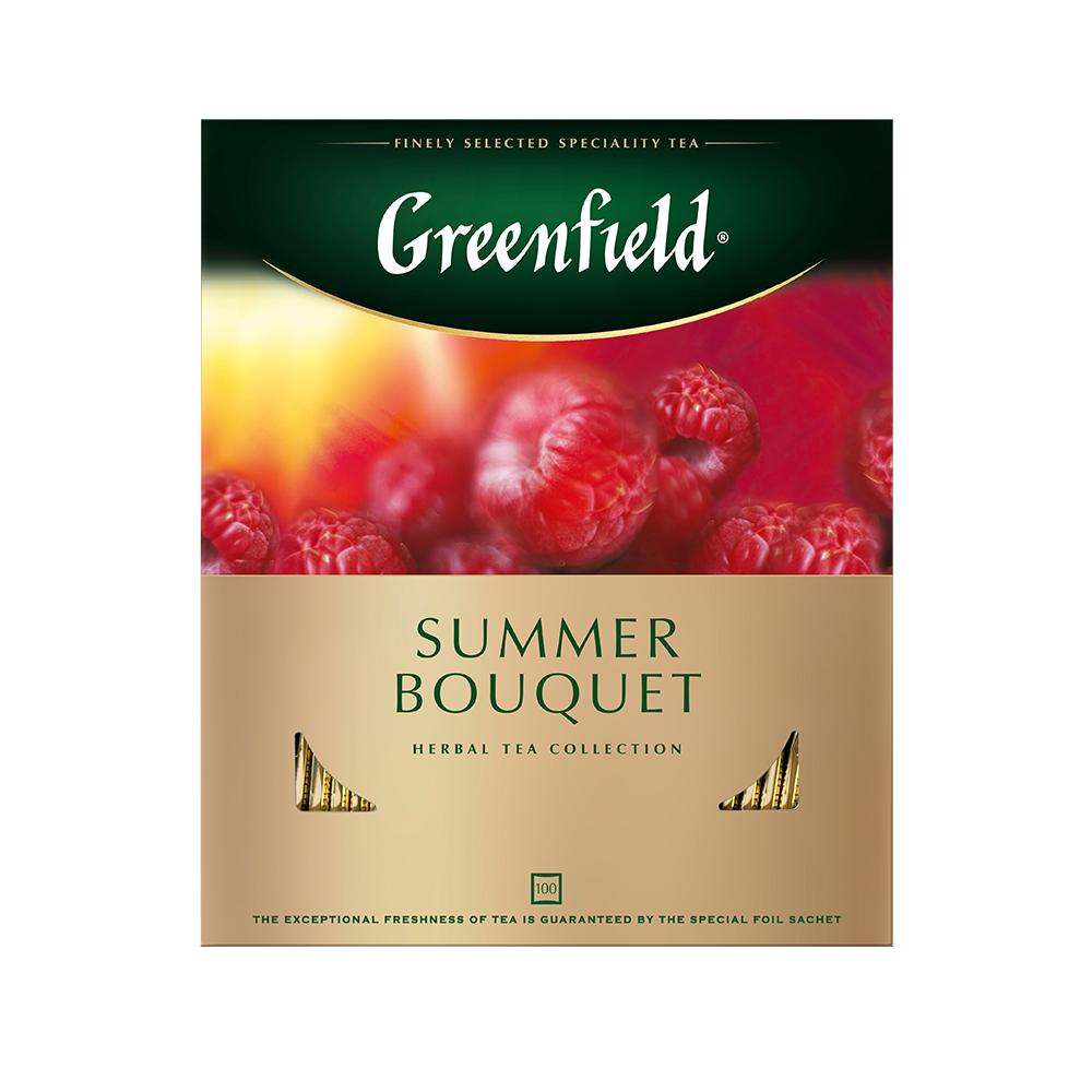 Чайный напиток Greenfield Самма Букет со вкусом и ароматом малины, 100*2г