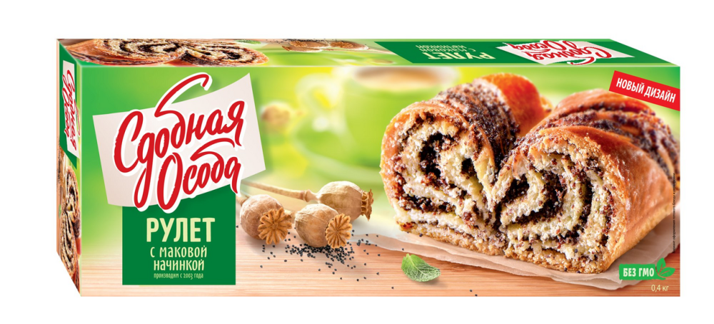 Рулет Черемушки Сдобная особа с маковой начинкой 400 г