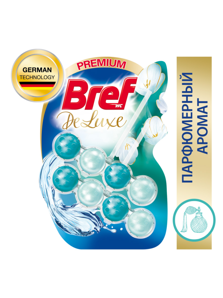 Блок для унитаза Bref DeLuxe Пленительный жасмин 50 г x 2 шт