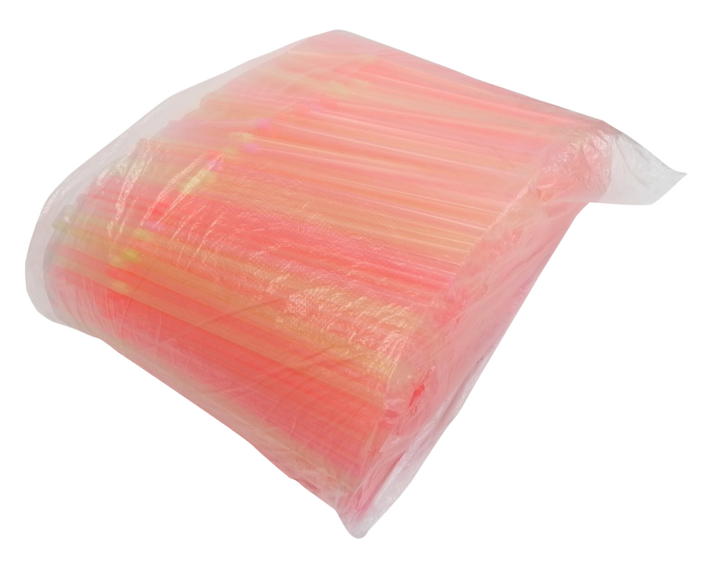 Трубочки для коктейлей пластиковые с изгибом, 1000шт