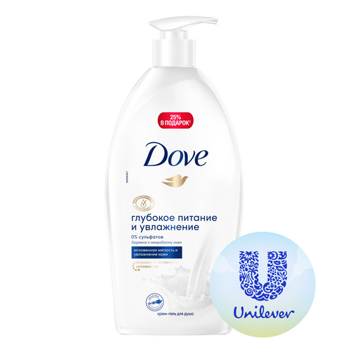 Гель-крем для душа Dove Глубокое питание и увлажнение 750 мл
