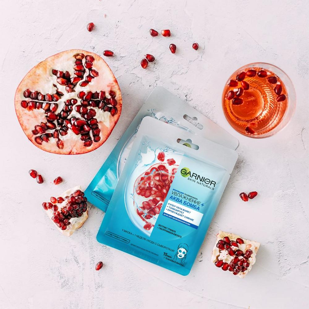 Тканевая маска Garnier Увлажнение + \"Аква Бомба