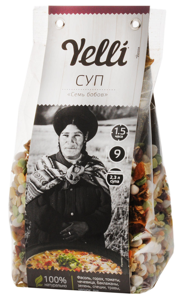 Суп Yelli Семь бобов, 250г