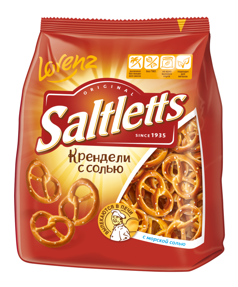 Крендели Saltletts с солью классические, 150г