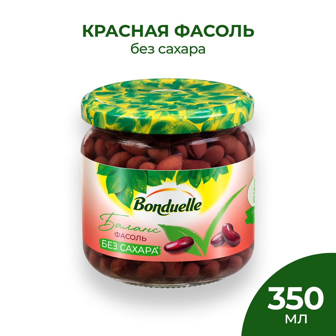 Фасоль Bonduelle красная без сахара, 350мл