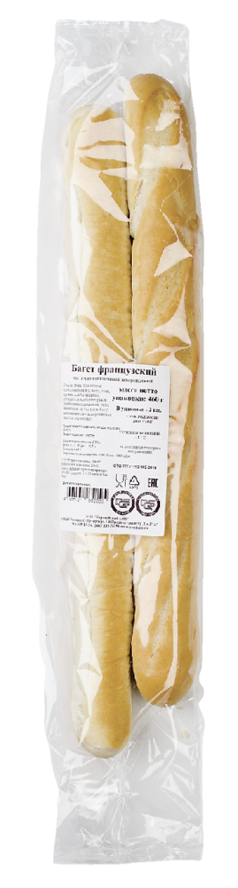 Багет Европейский Хлеб французский замороженный 2*230г