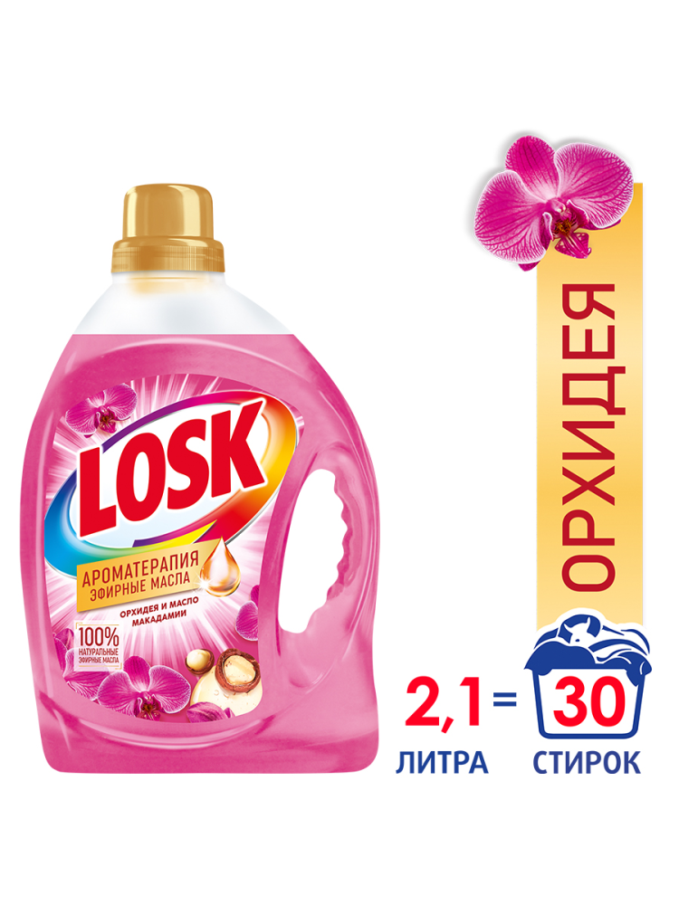 Гель для стирки Losk Aroma Орхидея 2.19 л