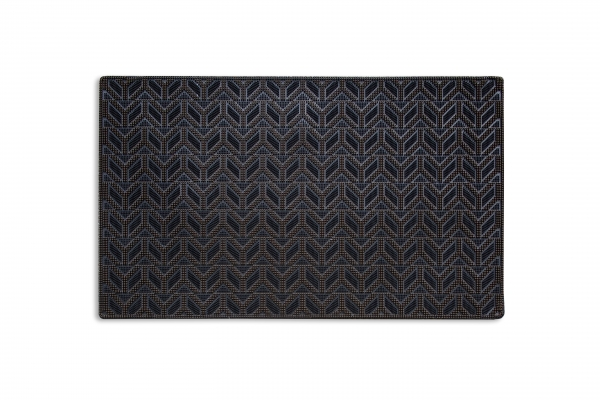 Коврик придверный Ornament 74 х 44 см пвх черный