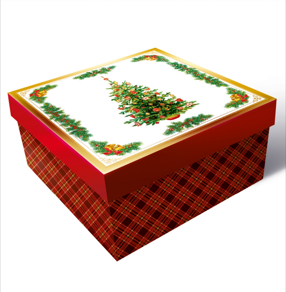 Коробка подарочная Арт и Дизайн с крышкой складная, 20 x 20 x 10см