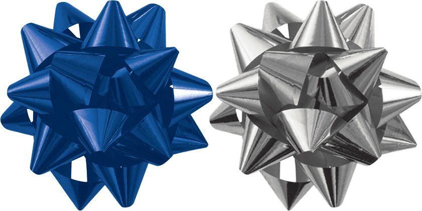 Regalissimi Бант металлизированный 60мм 2шт.