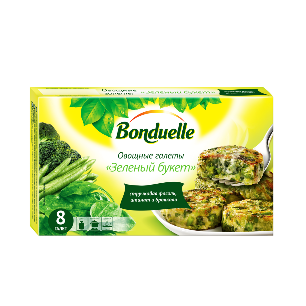 Галеты овощные Bonduelle Зеленый букет быстрозамороженные 300 г