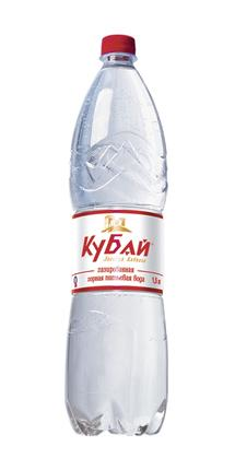 Вода Кубай питьевая газированная, 1.5л