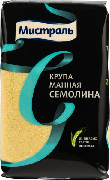Крупа Мистраль манная "Семолина", 450г