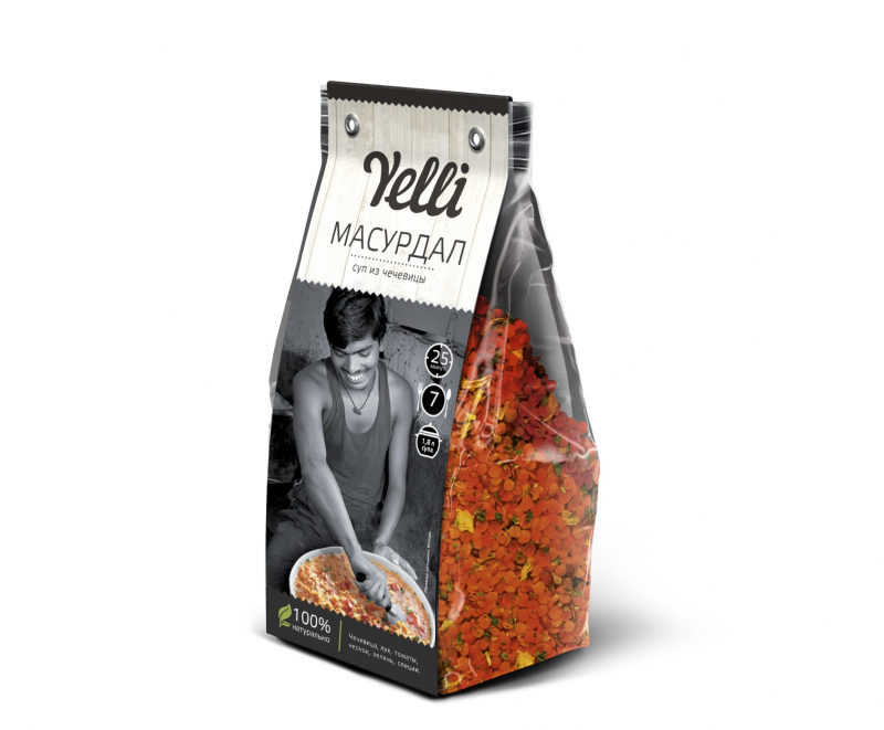 Суп Yelli из чечевицы Масурдал, 250г
