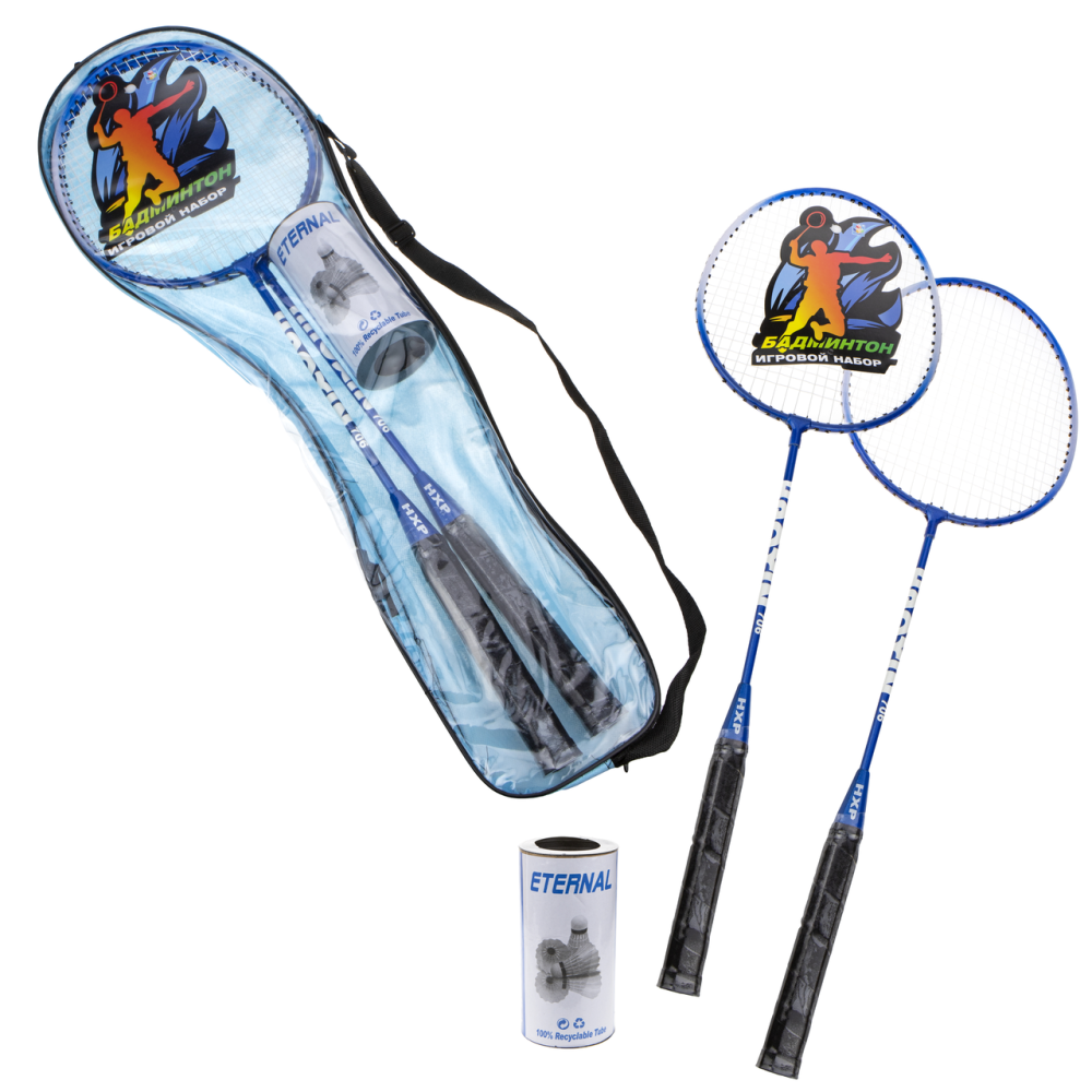 Набор для бадминтона 1Toy Ракетка 2 шт + Воланчик 2 шт