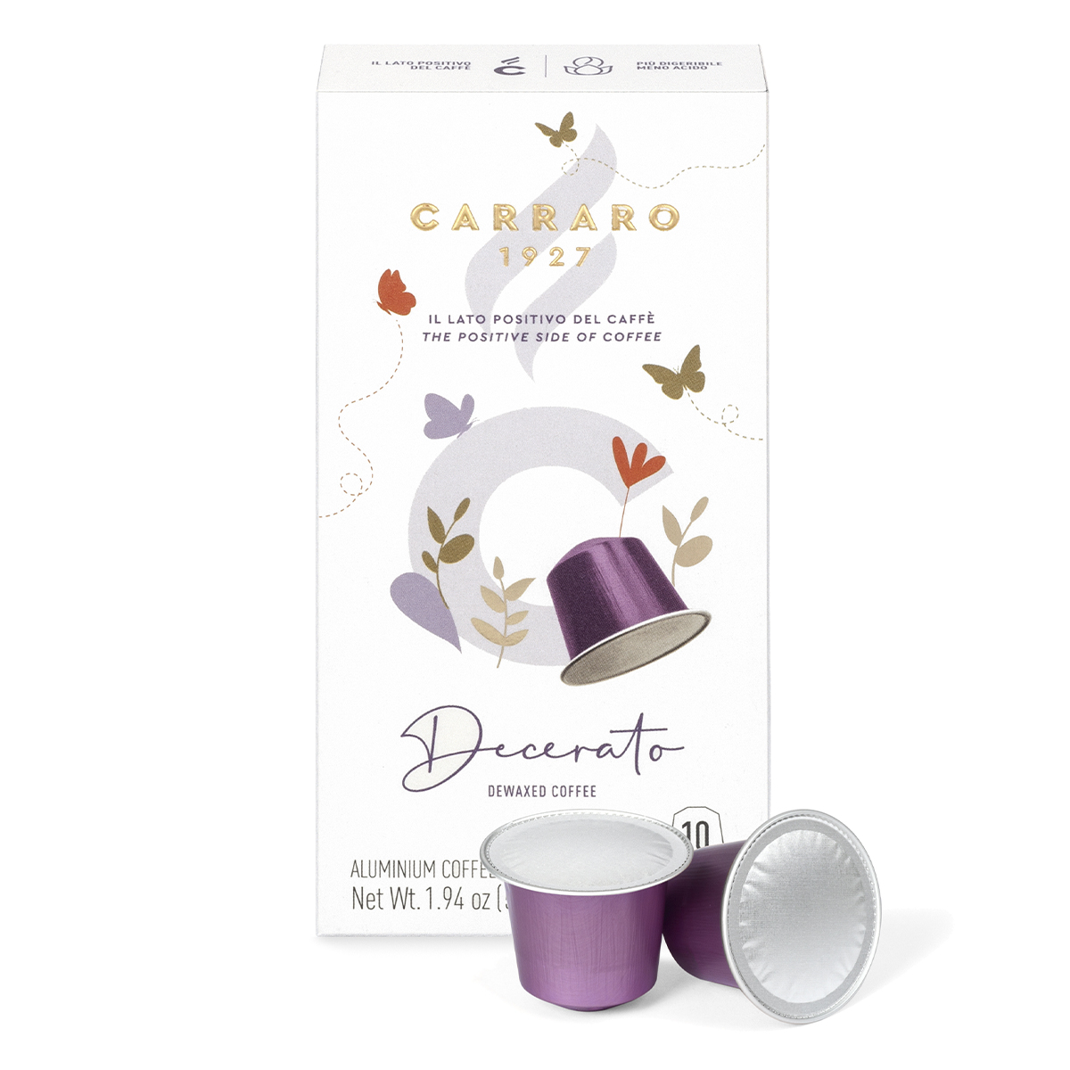 Кофе в капсулах Carraro Decerato для кофемашин Nespresso 10шт, 55г