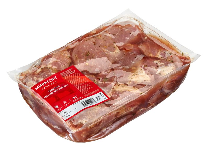 Шашлык из свиной шейки Мираторг охлажденный, ~2.2кг